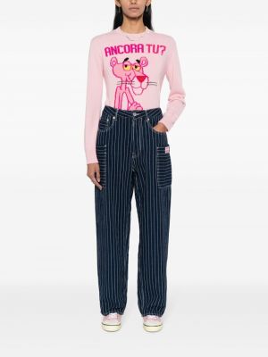 Pullover mit rundem ausschnitt Mc2 Saint Barth pink