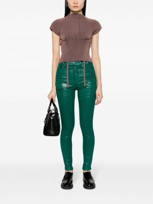 Skinny džíny Vivienne Westwood zelené