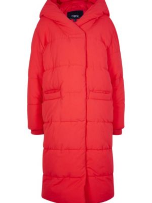 Пальто с капюшоном оверсайз Bpc Bonprix Collection красное