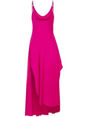 Μεταξωτή μάξι φόρεμα Nicholas ροζ