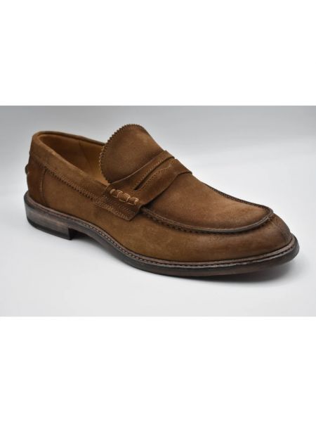 Loafers de cuero Corvari marrón
