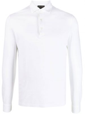 Pamučna polo majica Dell'oglio bijela