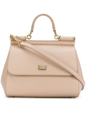 Bolsa de hombro Dolce & Gabbana beige