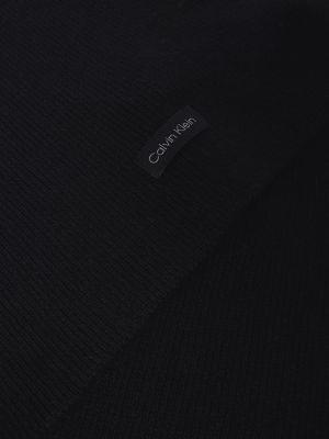 Dzianinowa szal z kaszmiru Calvin Klein czarna