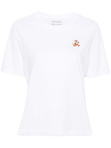 T-shirt di cotone Maison Kitsuné bianco