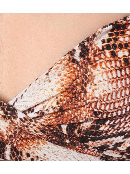 Bikini w wężowy wzór Melissa Odabash brązowy
