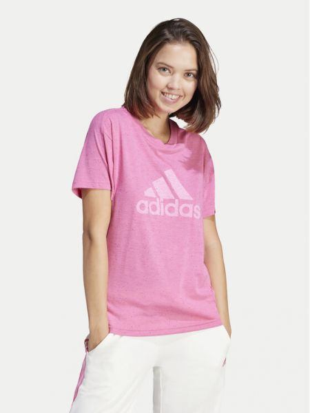 Priliehavé tričko Adidas ružová