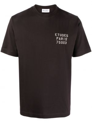 T-shirt mit stickerei aus baumwoll études