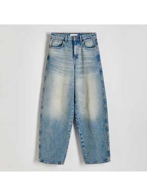 Priliehavé džínsy Reserved modrá