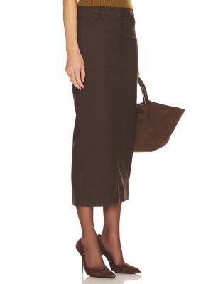 Falda larga Helsa marrón