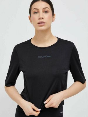 Tréninkové tričko Calvin Klein Performance Essentials černá barva