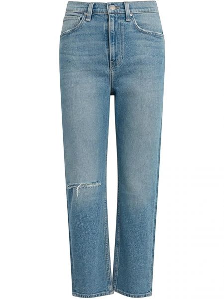 Прямые джинсы с высокой талией свободного кроя Hudson Jeans