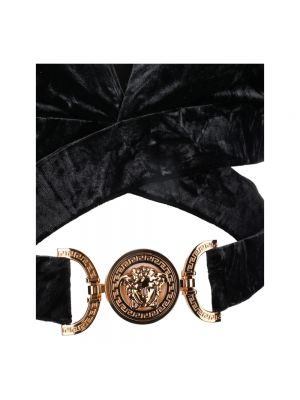 Top de terciopelo‏‏‎ con capucha Versace negro