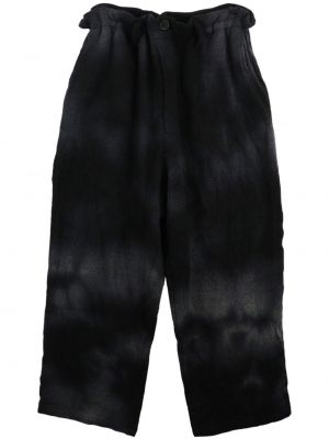 Вълнени спортни панталони с tie-dye ефект Yohji Yamamoto