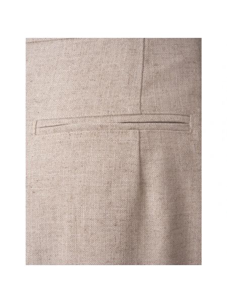 Mini falda de lino Msgm marrón