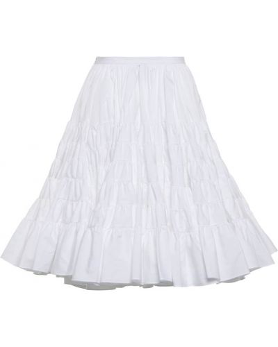 Mini spódniczka bawełniana Alaã¯a biała