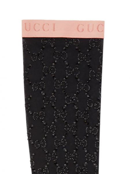 Calcetines de cristal Gucci negro