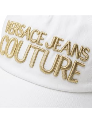 Czapka z daszkiem Versace Jeans Couture biała