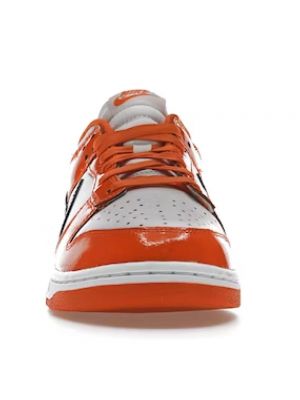 Lakierowane sneakersy Nike pomarańczowe