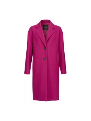 Płaszcz jednorzędowy Pinko fioletowy