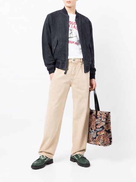 Fleecové straight fit džíny s výšivkou s kapsami Polo Ralph Lauren