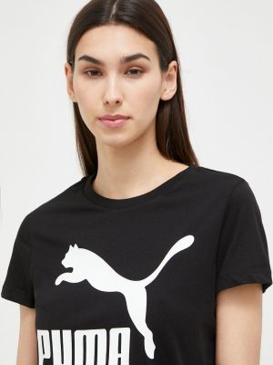 Чорна бавовняна футболка Puma