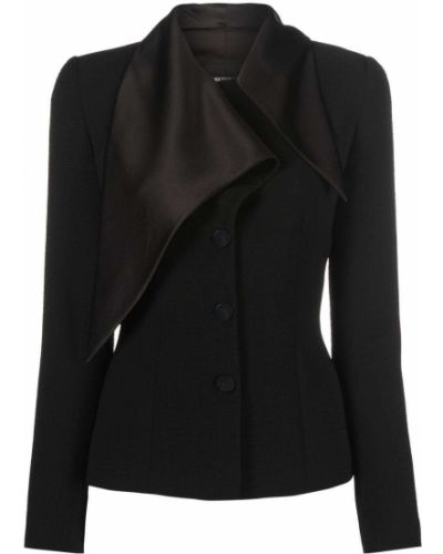 Drapert blazer Emporio Armani svart