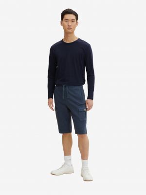 Спортни панталони с джобове Tom Tailor синьо