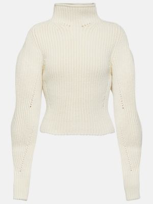 Maglione di lana Alaã¯a bianco