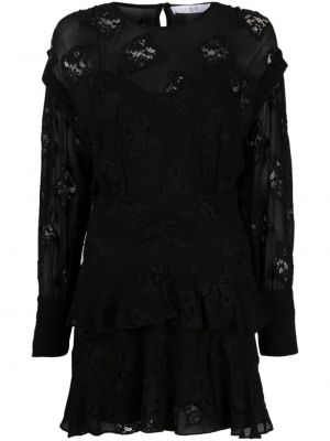 Obleka s čipko Iro črna