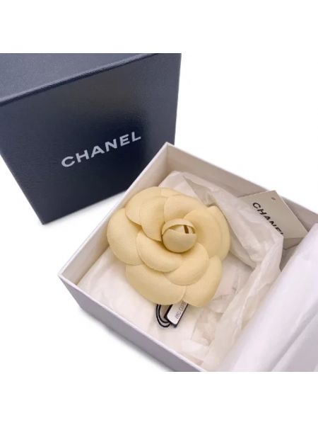 Broszka Chanel Vintage beżowa