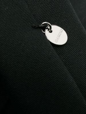 Vlněná kravata Jil Sander černá