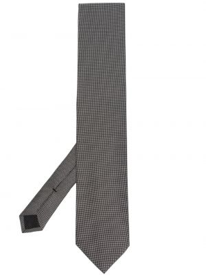 Cravată de mătase cu imprimeu geometric Tom Ford negru