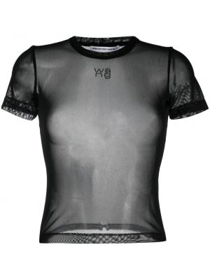 Tinklinis marškinėliai Alexander Wang juoda
