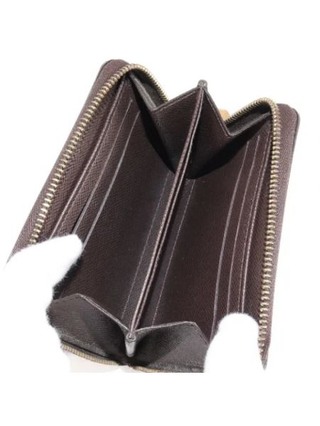 Billetera pequeña de cuero retro Louis Vuitton Vintage marrón