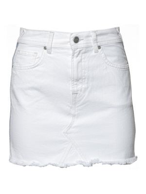 Džínsová sukňa Pepe Jeans biela
