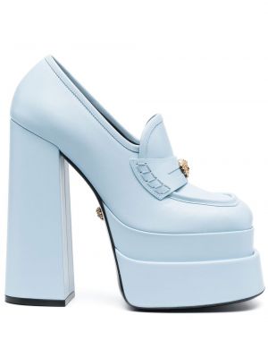 Loaferke s platformo Versace modra