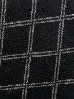 Corbata a cuadros Giorgio Armani negro