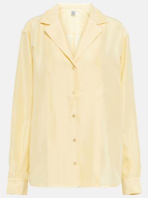 Hodvábna košeľa Totême žltá