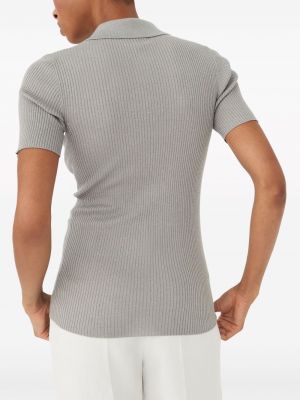 Polo marškinėliai Brunello Cucinelli pilka