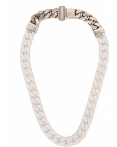 Naszyjnik łańcuch Louis Vuitton, biały