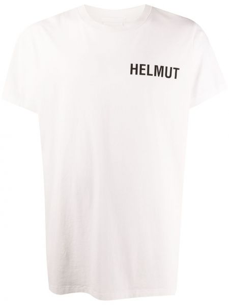 Tričko s potlačou Helmut Lang biela