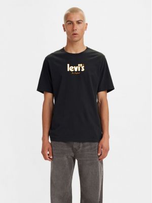 Relaxed fit marškinėliai Levi's® juoda