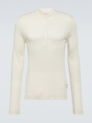 Camiseta con botones de algodón Orlebar Brown