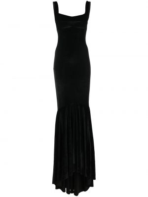 Vakarinė suknelė be rankovių velvetinis Atu Body Couture juoda