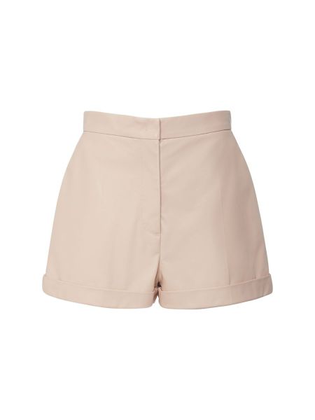 Nahkaiset shortsit Max Mara pinkki