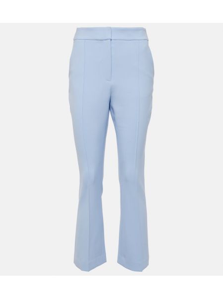 Укороченные расклешенные брюки tani с высокой посадкой Veronica Beard синий