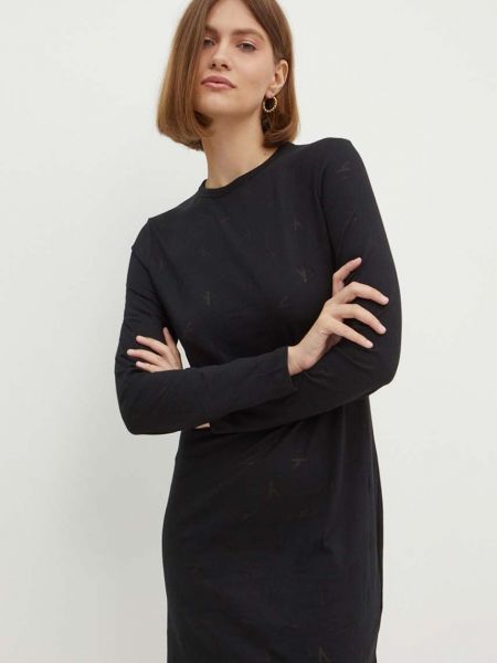 Rozkloszowana sukienka Calvin Klein Jeans czarna