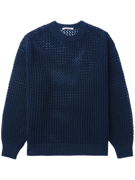 Pamučni džemper Auralee plava