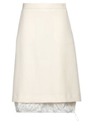 Falda midi de lana Tory Burch blanco
